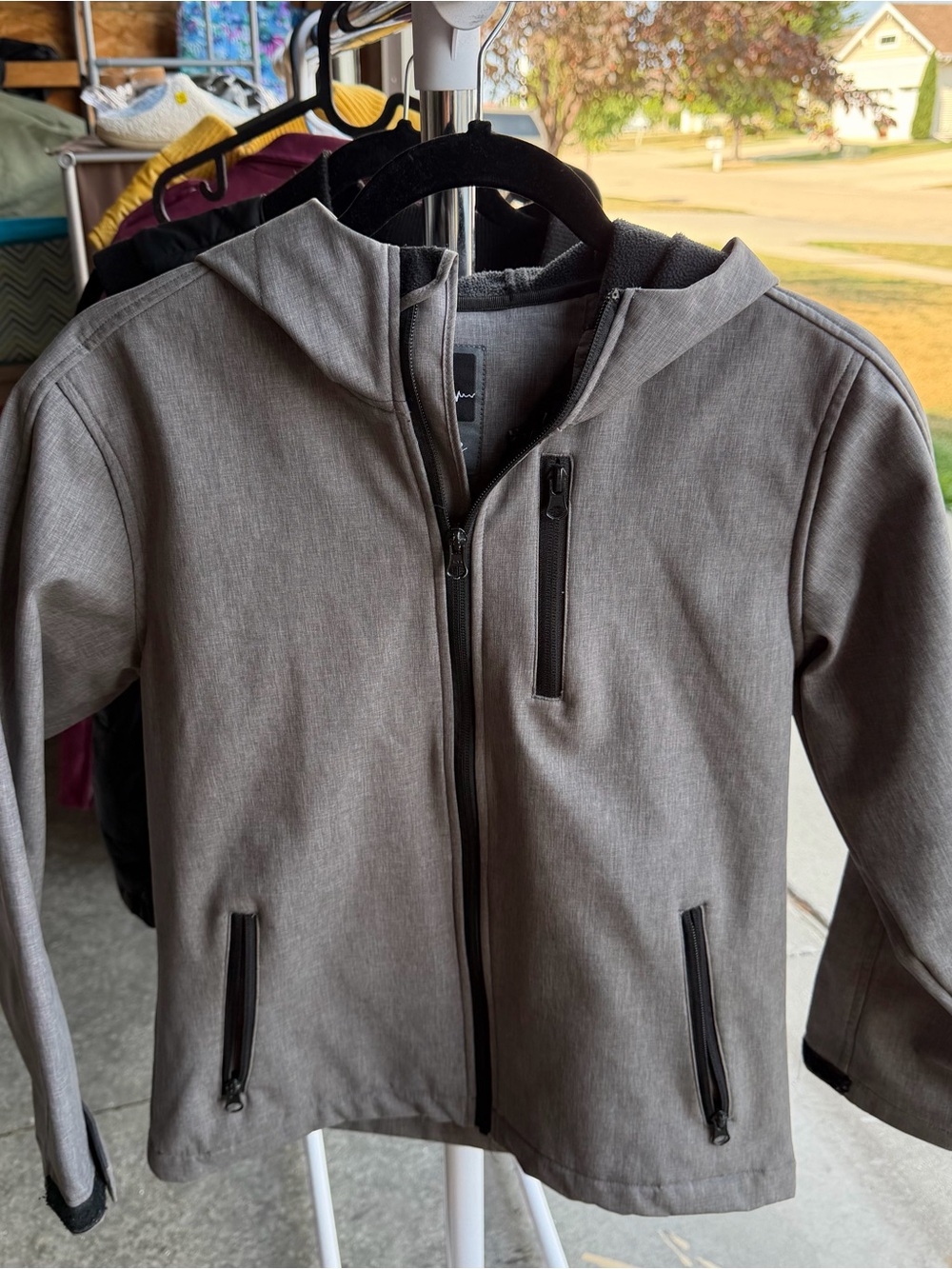 Pulse Gray Hooded Softshell Jacket